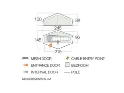 Vango Experience Tent Nevis 100 -Campingwinkel 1 1 vango experience tent nevis 100 afmeting