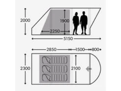 Dometic Opblaasbare Familie Tent Ftc Boracay 301 -Campingwinkel 10 2 dometic opblaasbare familie tent ftc boracay 301 9120001468