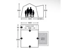 Kampa Opblaasbare Camper-bus Tent Cross Air Tc -Campingwinkel 41 3 kampa opblaasbare camper bus tent cross air tc afmeting 9120001999