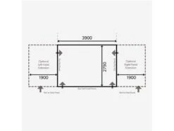 Kampa Dometic Opblaasbare Voortent Club Air Pro 390 S -Campingwinkel 45 1 kampa dometic opblaasbare voortent club air pro 390 s 9120001117