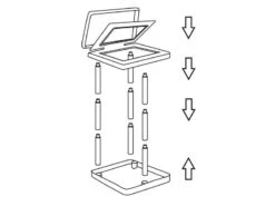 Bo-Camp Plast Team - Vuilniszakhouder -Campingwinkel 49 2 bo camp plast team vuilniszakhouder ekologica demontabel zwart 6395724