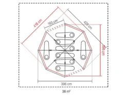 Coleman Familie Tent Octagon Blue-lime -Campingwinkel 64 3coleman familie tent octagon blue lime 2000035750