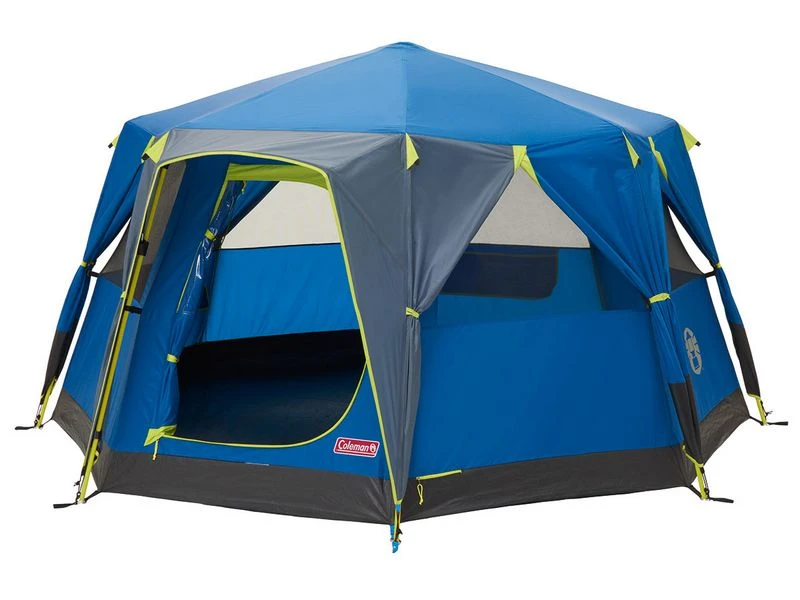 Coleman Familie Tent Octago Blue-lime 3 Coleman Familie Tent Octago Blue-lime
