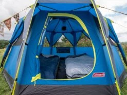 Coleman Familie Tent Octago Blue-lime 11 Coleman Familie Tent Octago Blue-lime -Campingwinkel 65 3 coleman familie tent octago blue lime 2000035194