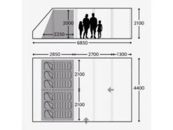 Dometic Opblaasbare Familie Tent Ftt Rarotonga 601 -Campingwinkel 8 2 dometic opblaasbare familie tent ftt rarotonga 601 9120001466