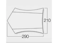 Vango Trek Tarp Groen -Campingwinkel 9 1 vango trek tarp groen afmeting