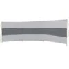 Bo-Camp LeevZ Windscherm Willow 3 Vaks - 5x1,4 Meter -Campingwinkel bo camp windscherm polyester populair stabiel 4367651