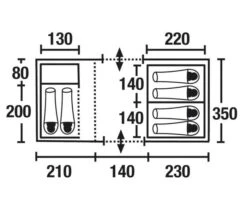 High Peak Porto 6 -Campingwinkel high peak koepeltent porto 6 plattegrond 12240 2