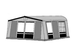 Te Velde Voortent De Vaart Lux 310 Cm. Antraciet -Campingwinkel te velde voortenten de vaart lux 310 cm diep antraciet rechts